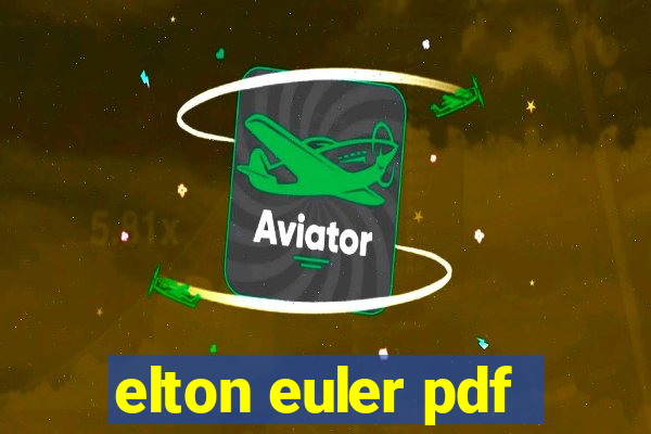 elton euler pdf